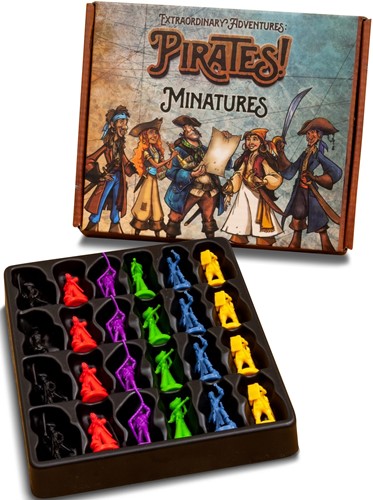2!FRB1402 Extraordinary Adventures Board Game: Pirates Miniatures Expansion published by Forbidden Games