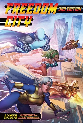 2!GRR5511 Mutants And Masterminds: Freedom City Campaign Setting 3rd Edition published by Green Ronin Publishing