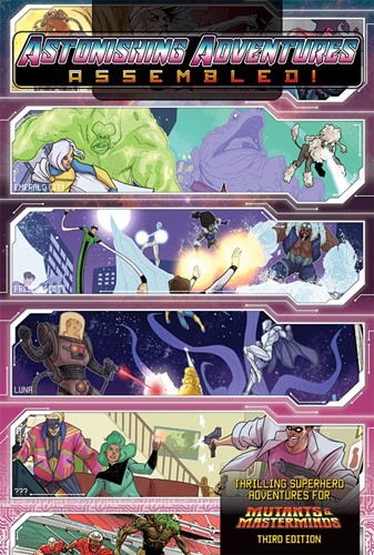 2!GRR5523 Mutants and Masterminds: 3rd Edition Astonishing Adventures Assembled published by Green Ronin Publishing