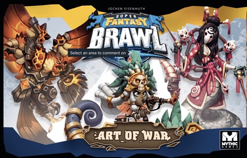 2!MYTMGSFB035 Super Fantasy Brawl Board Game: Art Of War Expansion published by Mythic Games