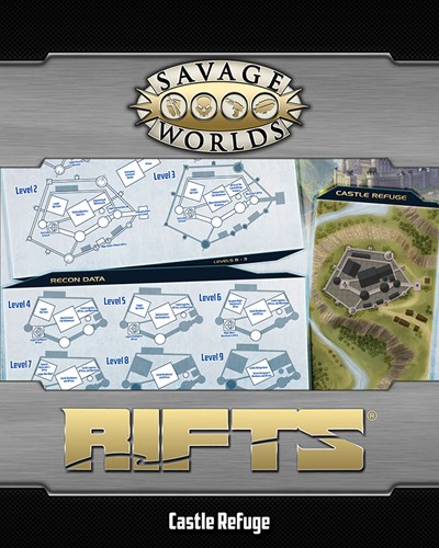 Savage Worlds RPG: RIFTS North America And Castle Refuge Map