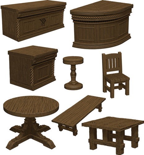 2!WZK96045 Dungeons And Dragons: Icons Of The Realms: The Yawning Portal Inn Bars And Tables published by WizKids Games